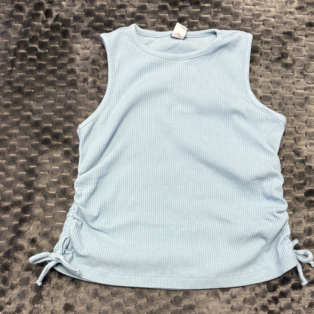 Old Navy Light Blue Ribbed Tank Top